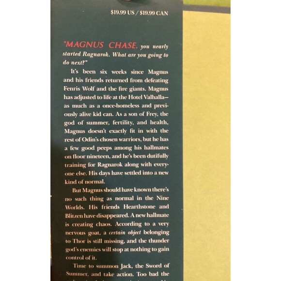 Magnus Chase & The Gods Of Asgard Books 1 & 2 Hardbacks By Rick Riordan VG - Picture 12 of 15